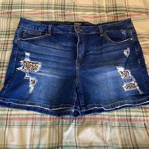 Judy Blue  Distressed Denim Shorts